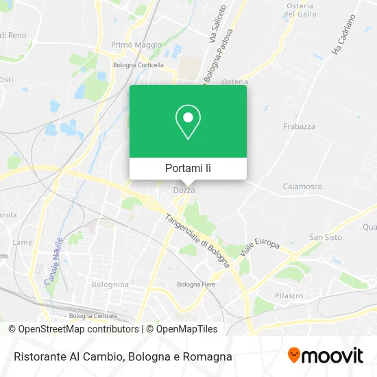 Mappa Ristorante Al Cambio