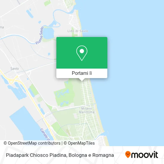 Mappa Piadapark Chiosco Piadina