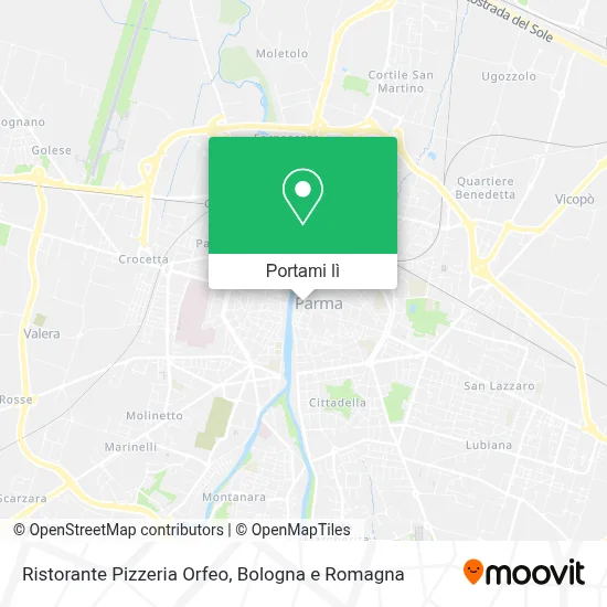 Mappa Ristorante Pizzeria Orfeo