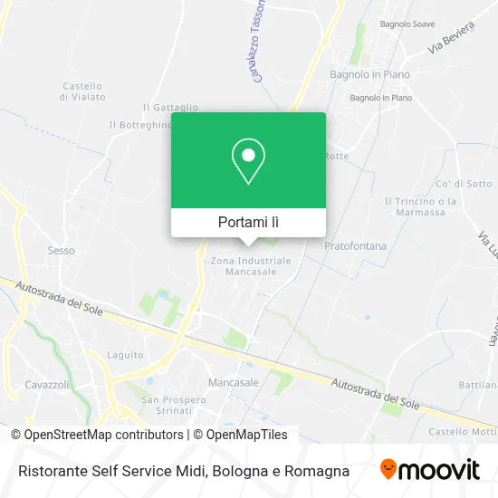 Mappa Ristorante Self Service Midi