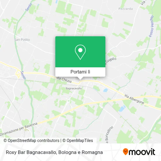 Mappa Roxy Bar Bagnacavallo