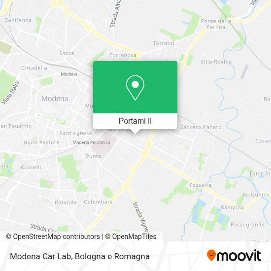 Mappa Modena Car Lab