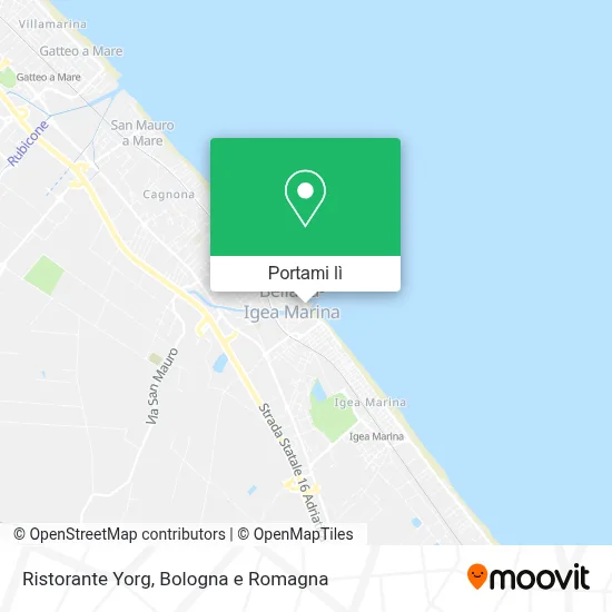 Mappa Ristorante Yorg