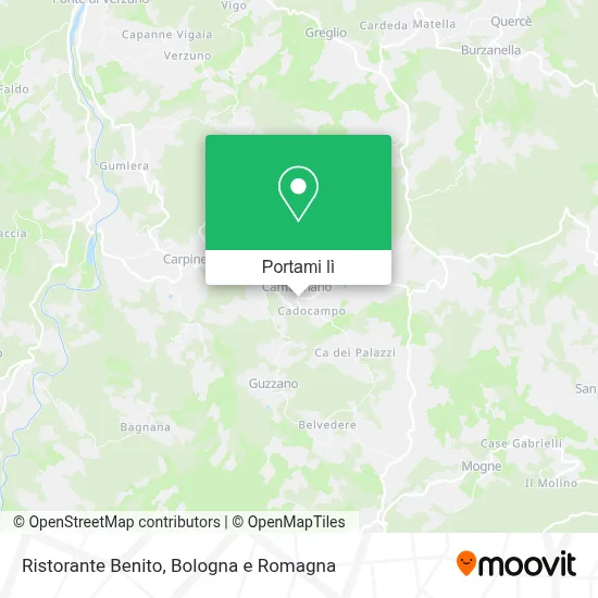 Mappa Ristorante Benito