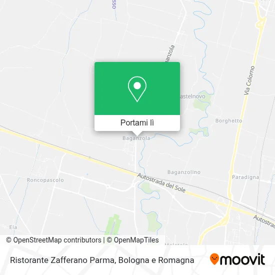 Mappa Ristorante Zafferano Parma