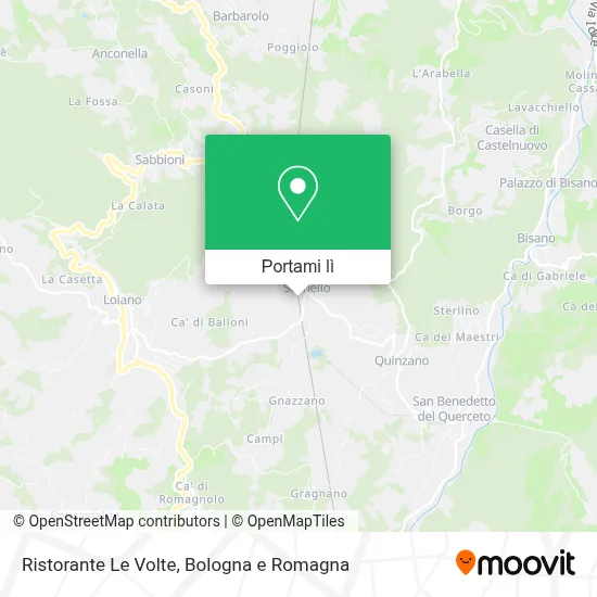 Mappa Ristorante Le Volte