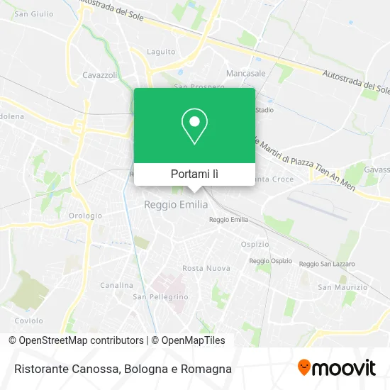 Mappa Ristorante Canossa