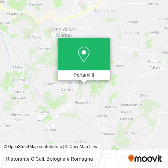 Mappa Ristorante O'Calì
