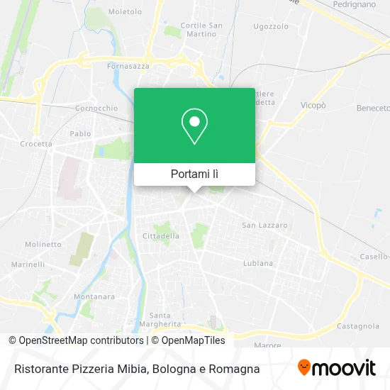 Mappa Ristorante Pizzeria Mibia