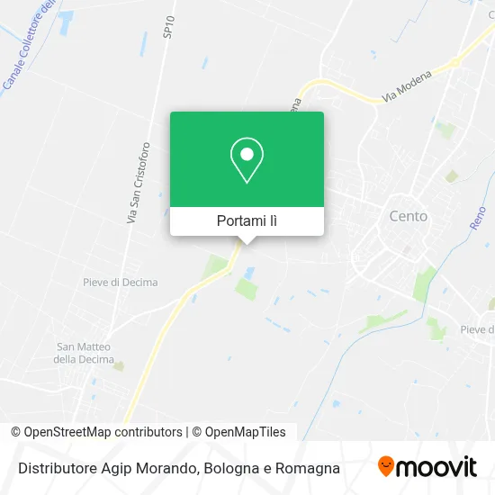 Mappa Distributore Agip Morando
