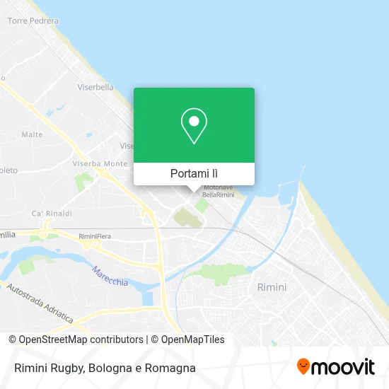 Mappa Rimini Rugby