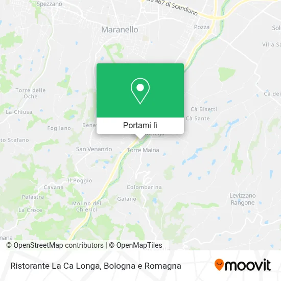 Mappa Ristorante La Ca Longa