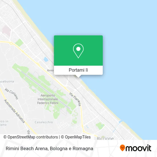 Mappa Rimini Beach Arena