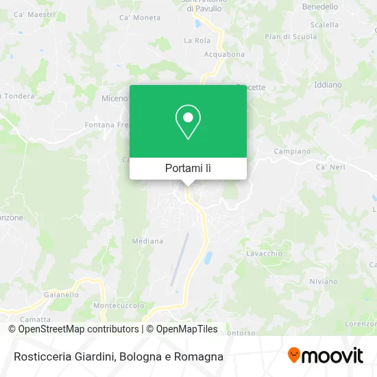 Mappa Rosticceria Giardini