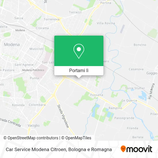 Mappa Car Service Modena Citroen
