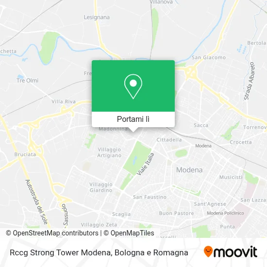 Mappa Rccg Strong Tower Modena