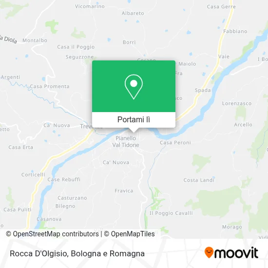 Mappa Rocca D'Olgisio