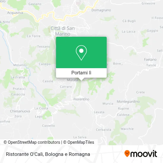 Mappa Ristorante O'Calì