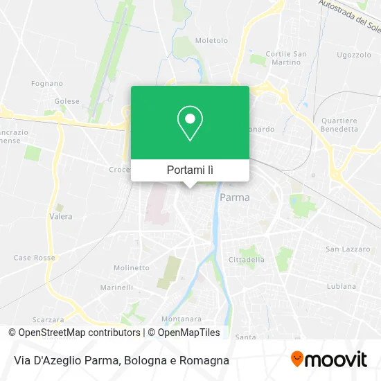 Mappa Via D'Azeglio Parma