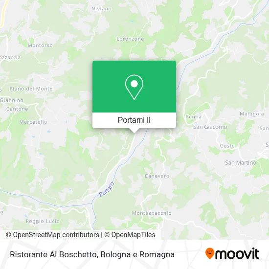 Mappa Ristorante Al Boschetto