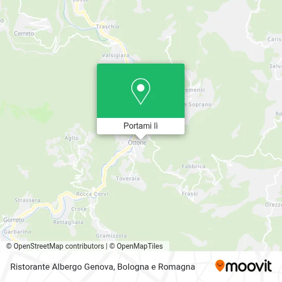 Mappa Ristorante Albergo Genova