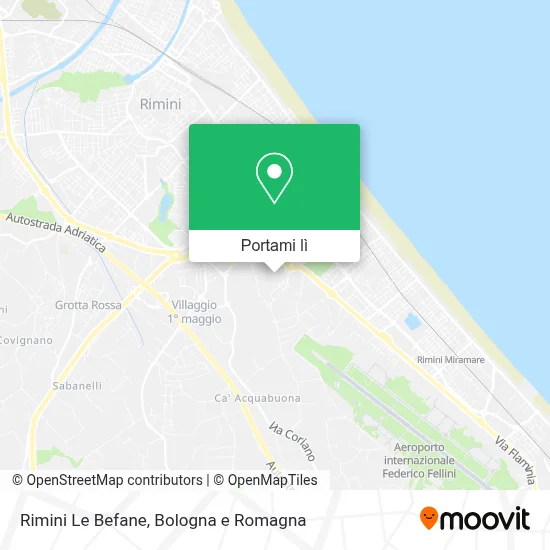 Mappa Rimini Le Befane