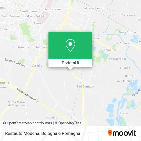 Mappa Restauto Modena