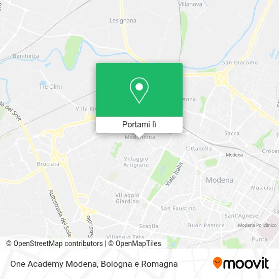 Mappa One Academy Modena