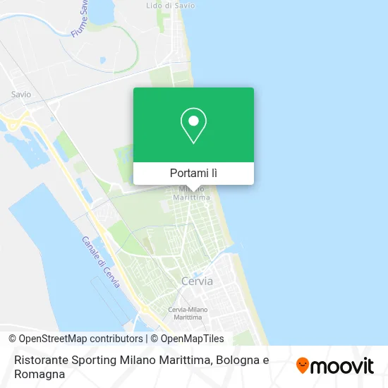 Mappa Ristorante Sporting Milano Marittima