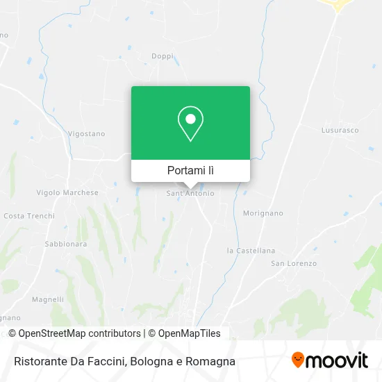 Mappa Ristorante Da Faccini