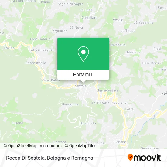 Mappa Rocca Di Sestola