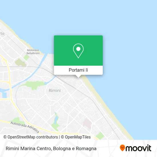 Mappa Rimini Marina Centro