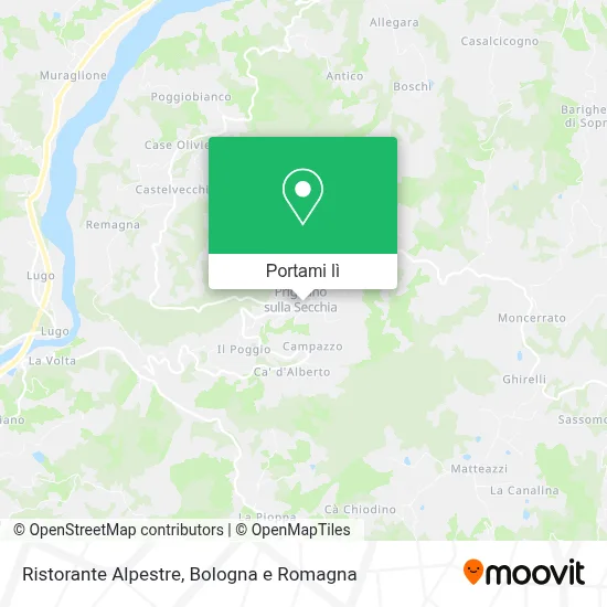 Mappa Ristorante Alpestre