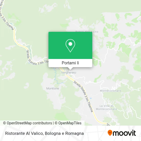 Mappa Ristorante Al Valico