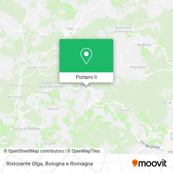 Mappa Ristorante Olga