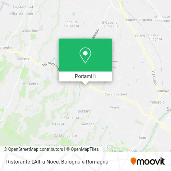 Mappa Ristorante L'Altra Noce