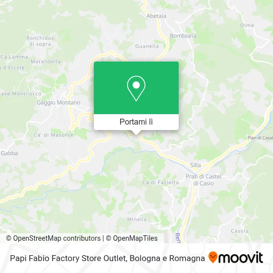 Mappa Papi Fabio Factory Store Outlet