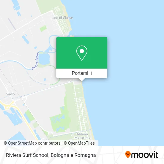 Mappa Riviera Surf School