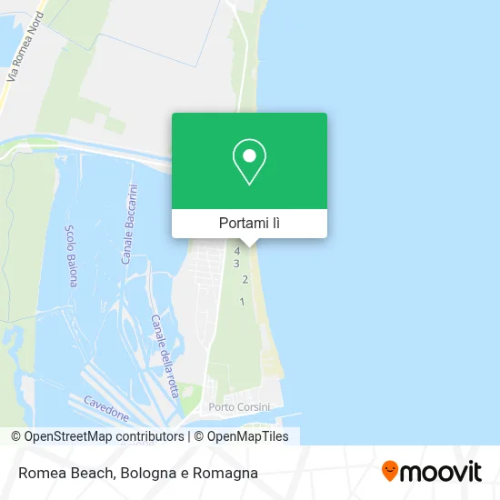 Mappa Romea Beach