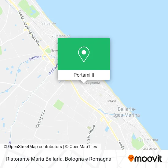 Mappa Ristorante Maria Bellaria