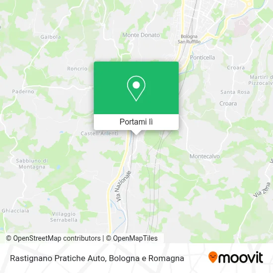 Mappa Rastignano Pratiche Auto