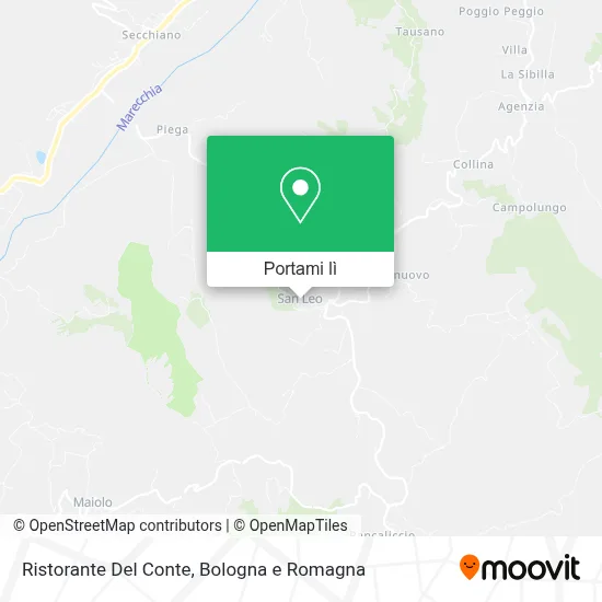 Mappa Ristorante Del Conte