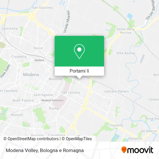 Mappa Modena Volley