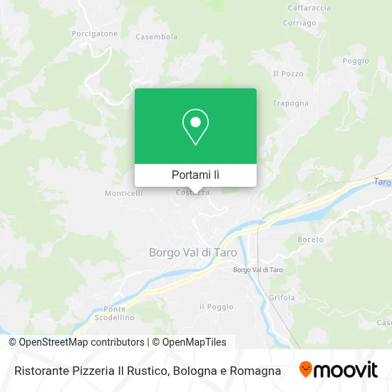 Mappa Ristorante Pizzeria Il Rustico
