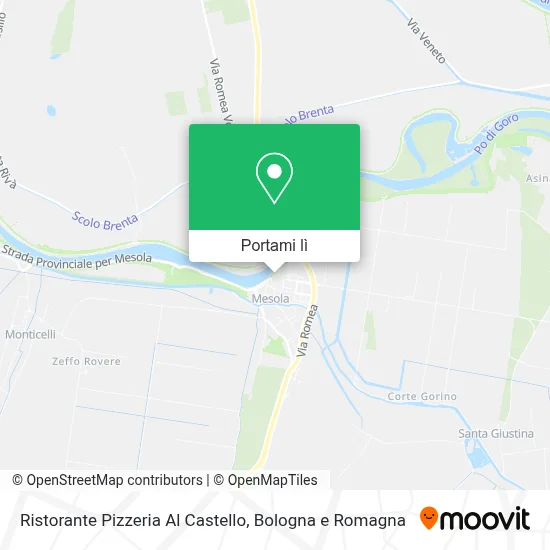 Mappa Ristorante Pizzeria Al Castello