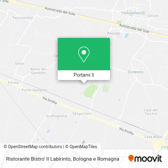 Mappa Ristorante Bistro' Il Labirinto