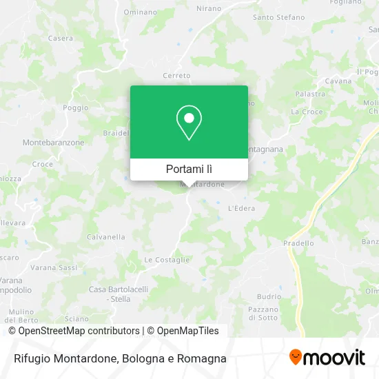 Mappa Rifugio Montardone