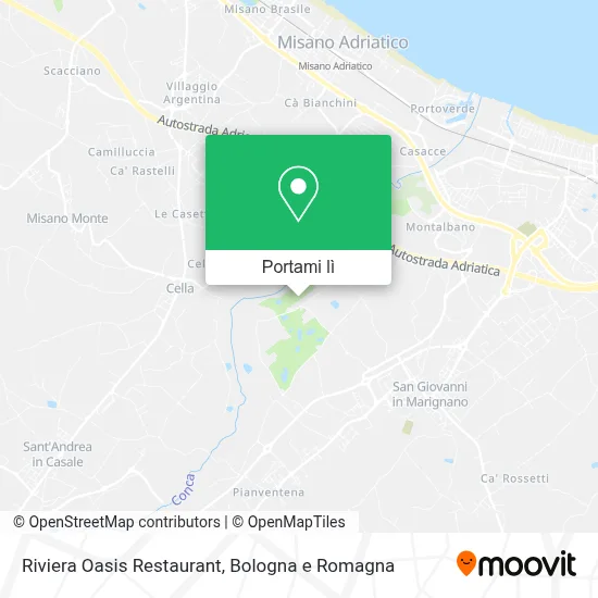 Mappa Riviera Oasis Restaurant