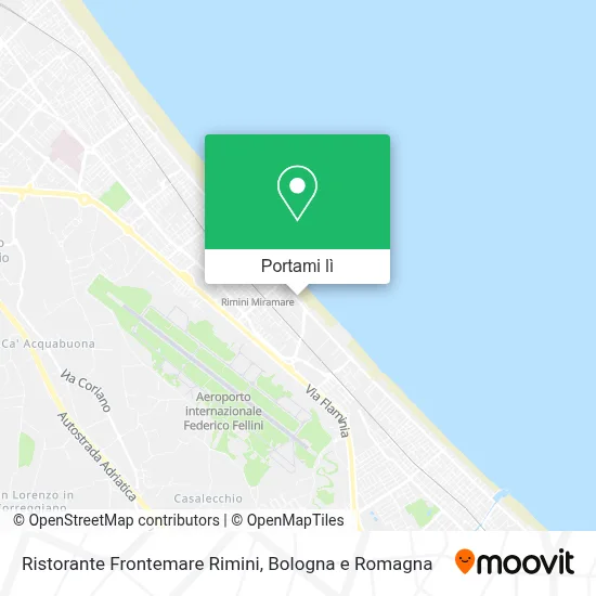 Mappa Ristorante Frontemare Rimini