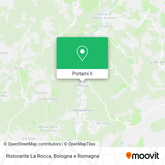 Mappa Ristorante La Rocca